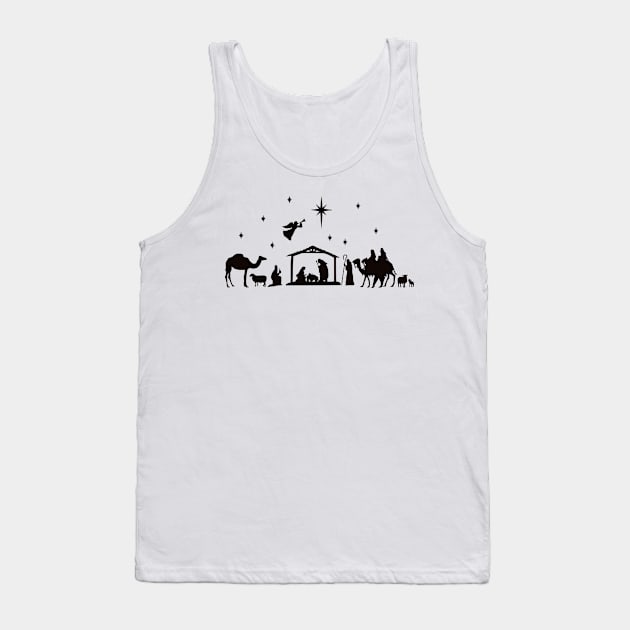 Christmas Nativity Tank Top by Ombre Dreams